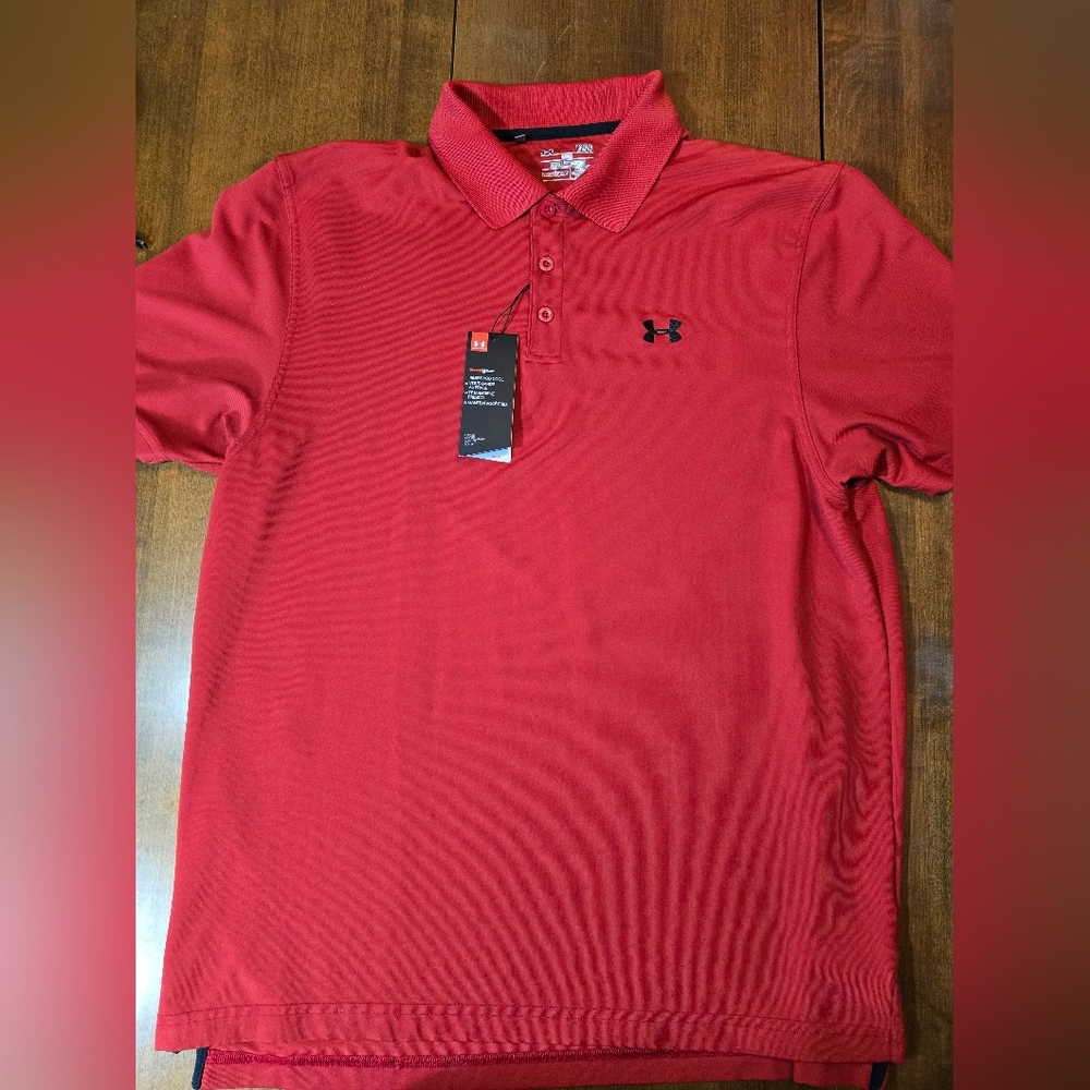 Under Armour Red Polo Shirt